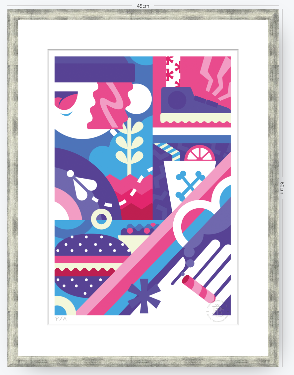 Hamburguesa - 33 x 48 cm