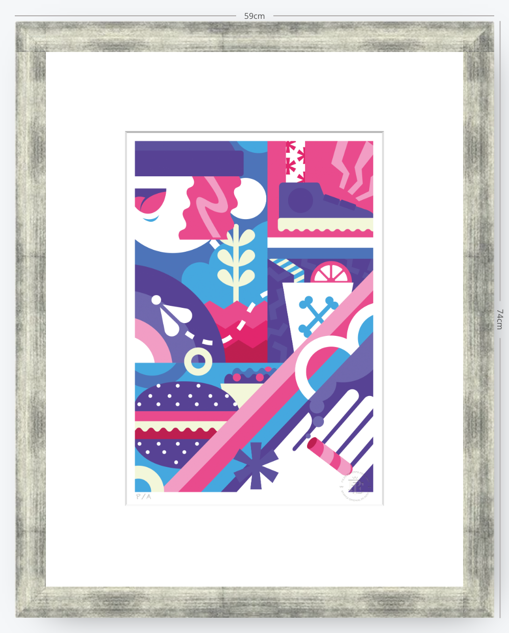 Hamburguesa - 33 x 48 cm