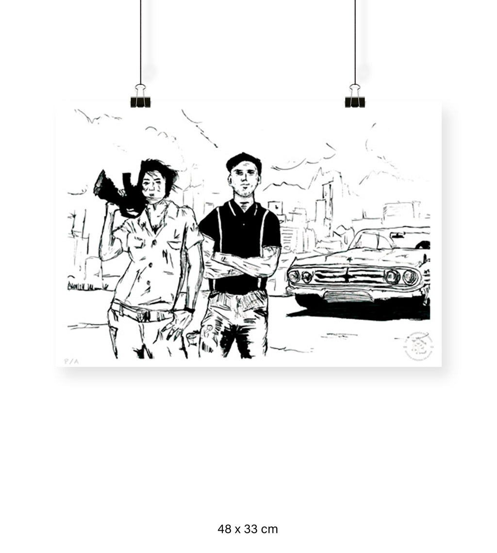 Marilyn y Frank - 48 x 33 cm