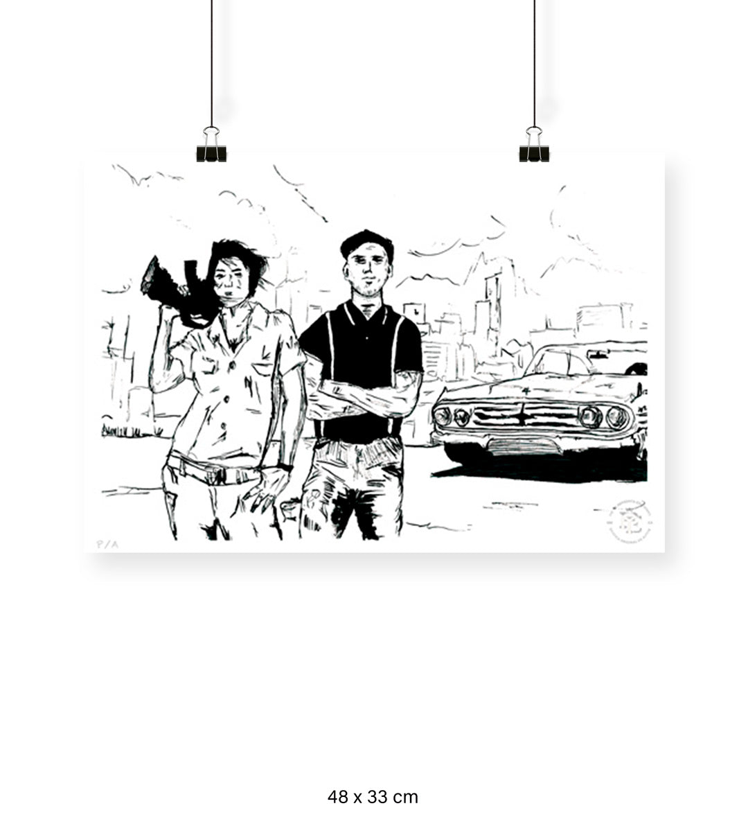 Marilyn y Frank - 48 x 33 cm