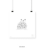 Plantas - 33 x 33 cm