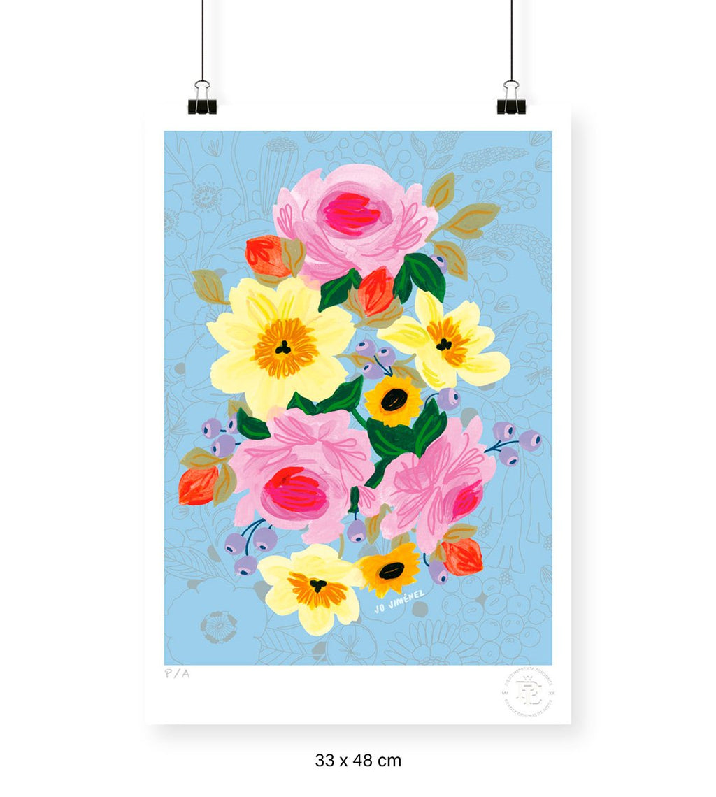 Racimo de Flores - 33 x 48 cm