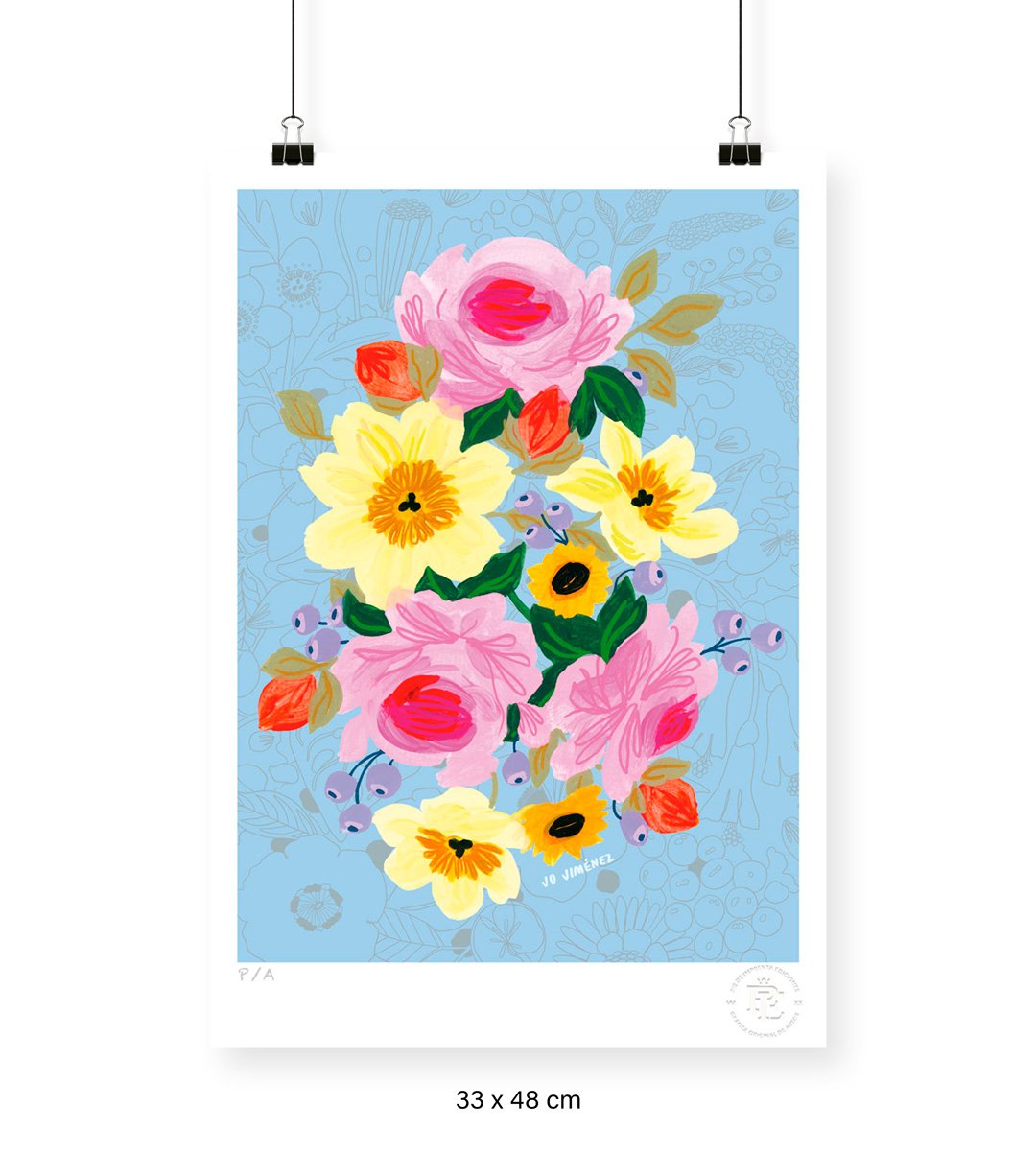 Racimo de Flores - 33 x 48 cm