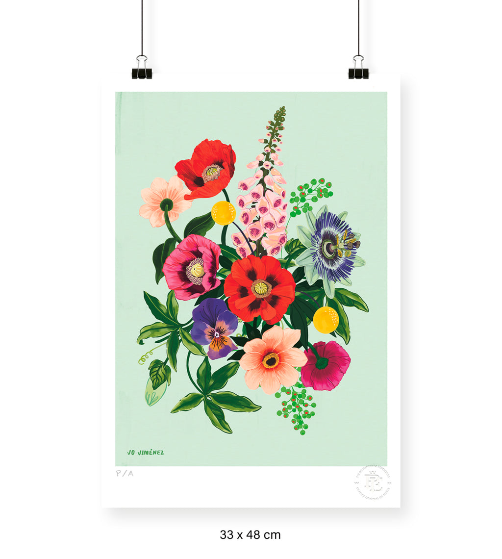 Racimo de Flores II- 33 x 48 cm