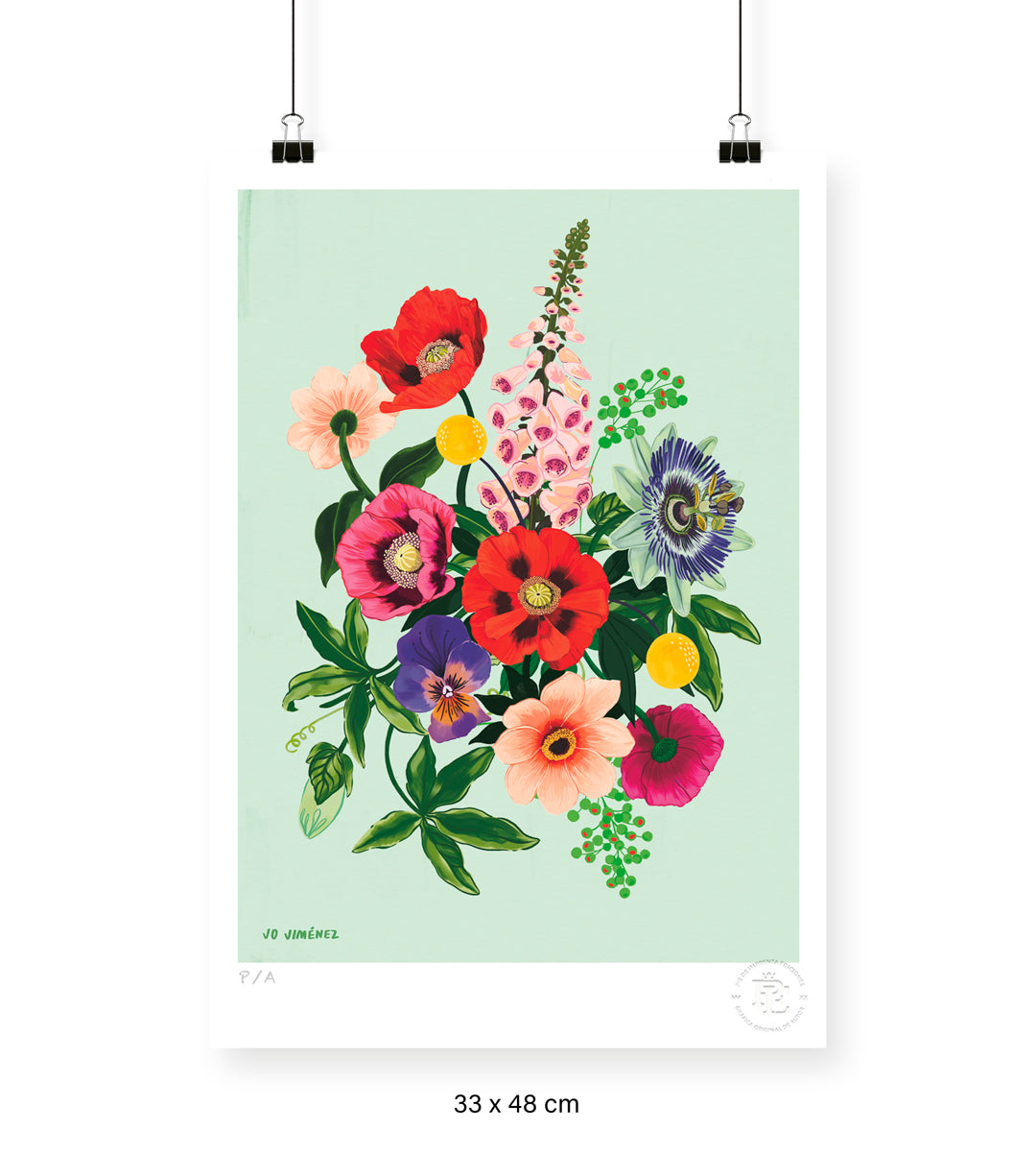 Racimo de Flores II- 33 x 48 cm