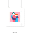 El Abrazo - 33 x 33 cm