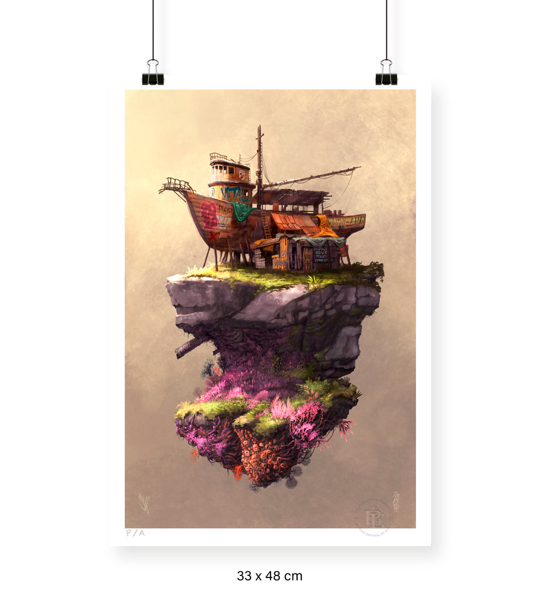 Tsunami 2020 - 33 x 48 cm