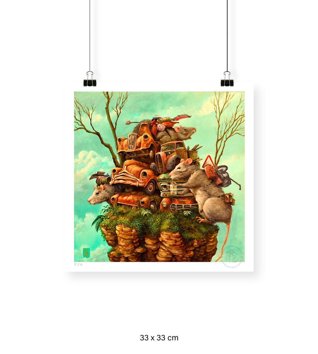 Rats - 33 x 33 cm