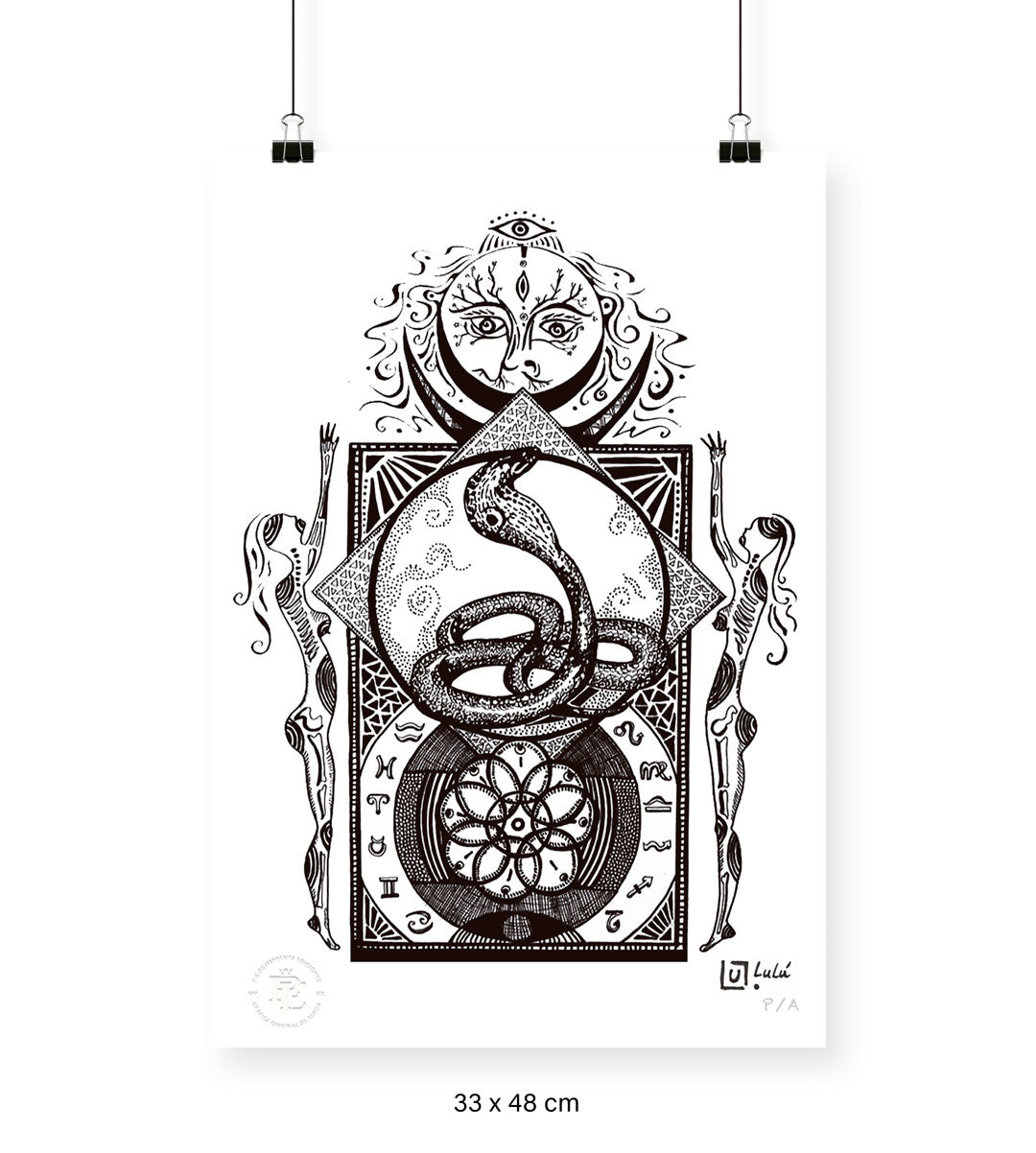 Zodiaco Blanco - 33 x 48 cm