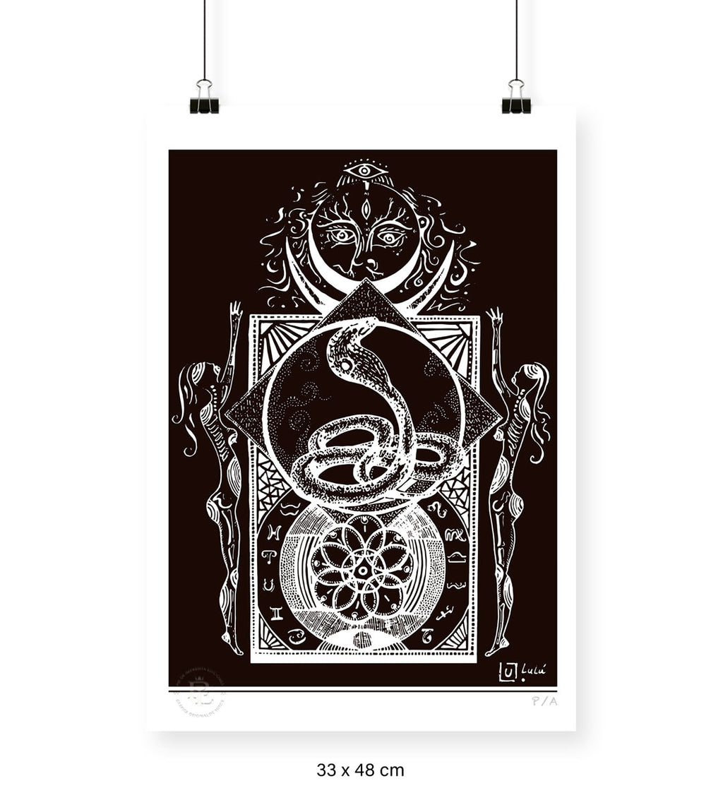 Zodiaco Negro - 33 x 48 cm