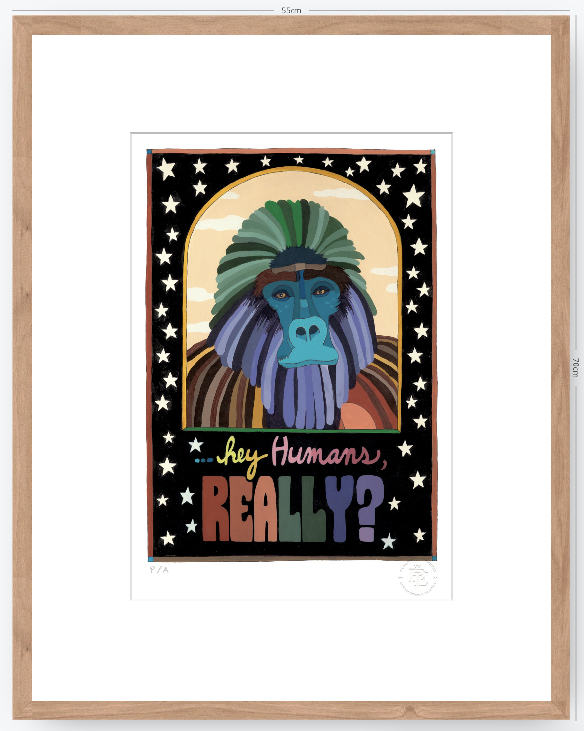 Hey Human Really - 33 x 48 cm