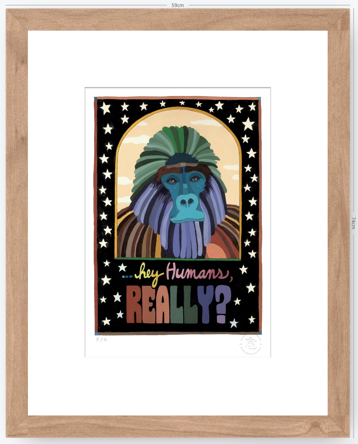 Hey Human Really - 33 x 48 cm