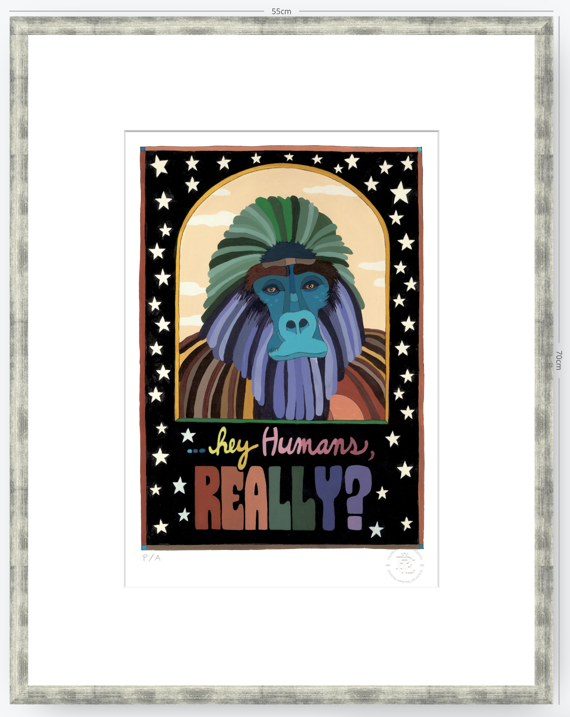 Hey Human Really - 33 x 48 cm