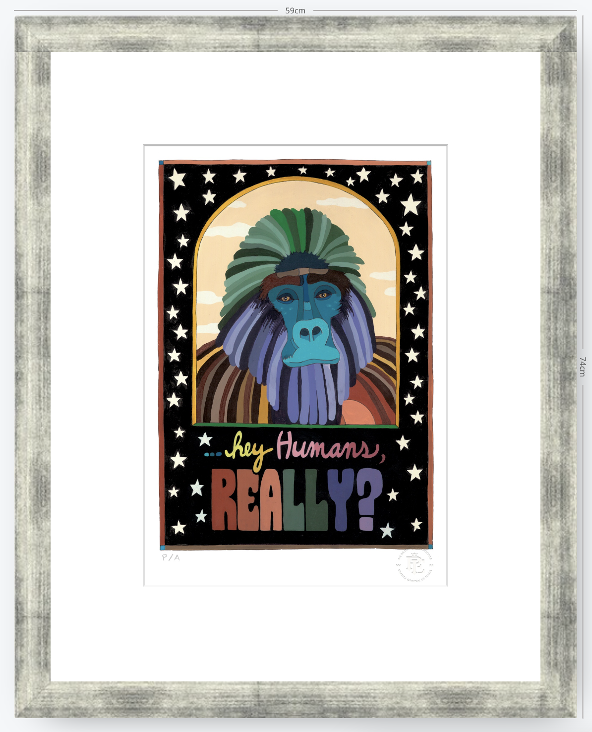 Hey Human Really - 33 x 48 cm