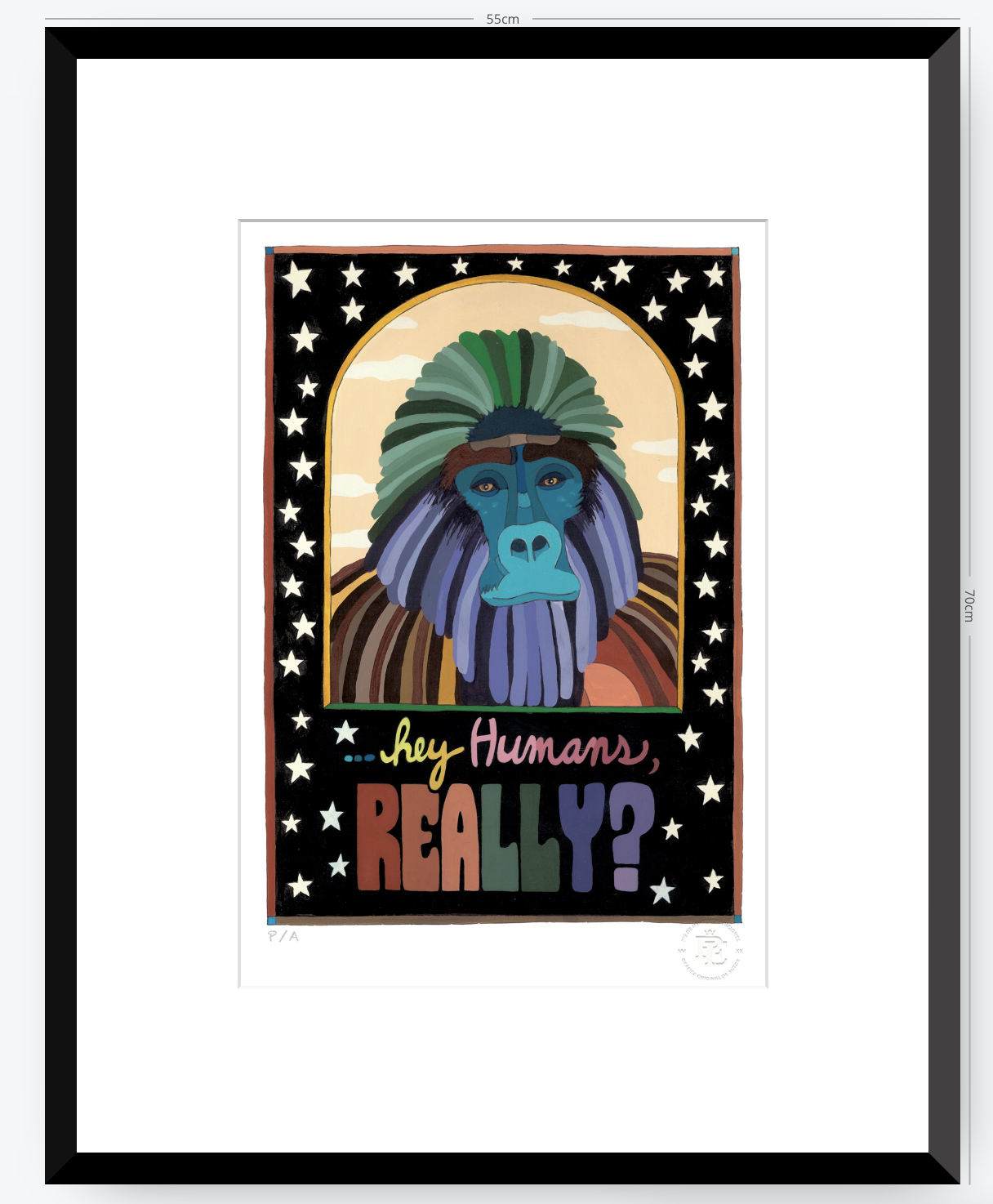 Hey Human Really - 33 x 48 cm
