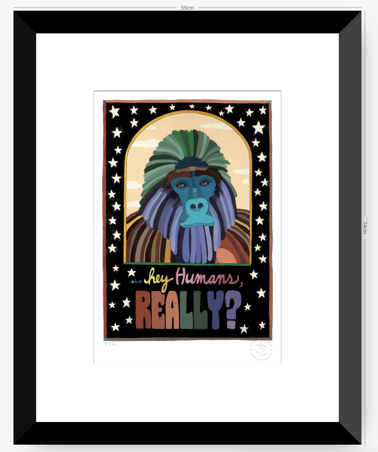 Hey Human Really - 33 x 48 cm