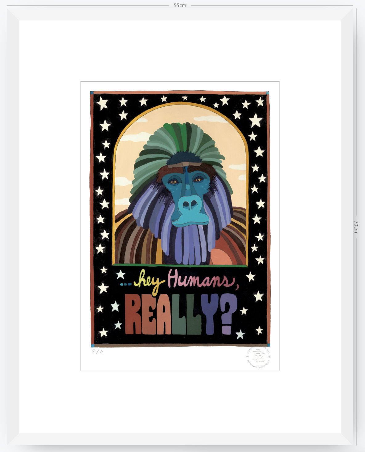 Hey Human Really - 33 x 48 cm