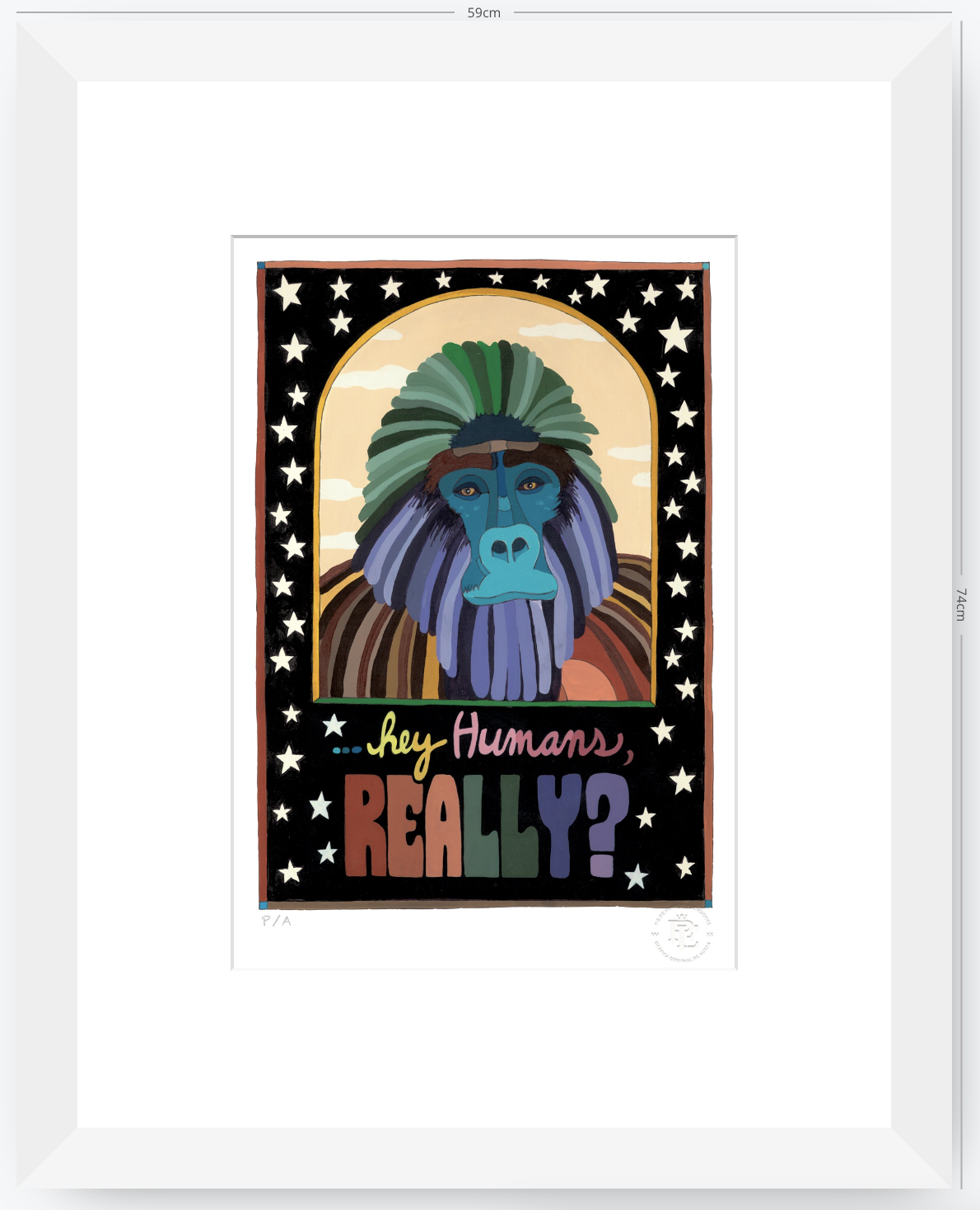 Hey Human Really - 33 x 48 cm
