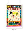Save The Animals - 33 x 48 cm
