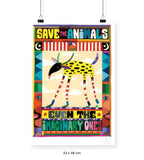 Save The Animals - 33 x 48 cm