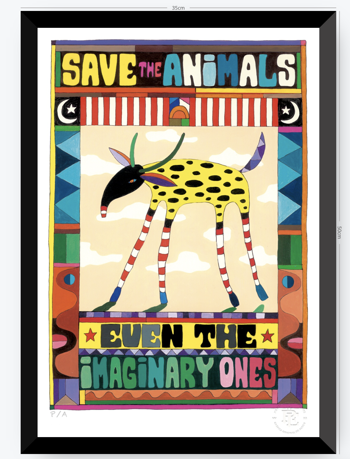 Save The Animals - 33 x 48 cm