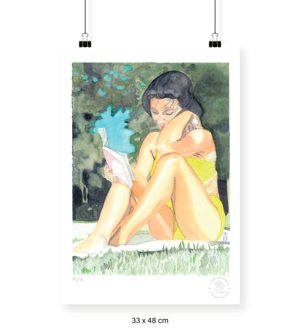 Yin 3 / Mujer Leyendo - 33 x 48 cm