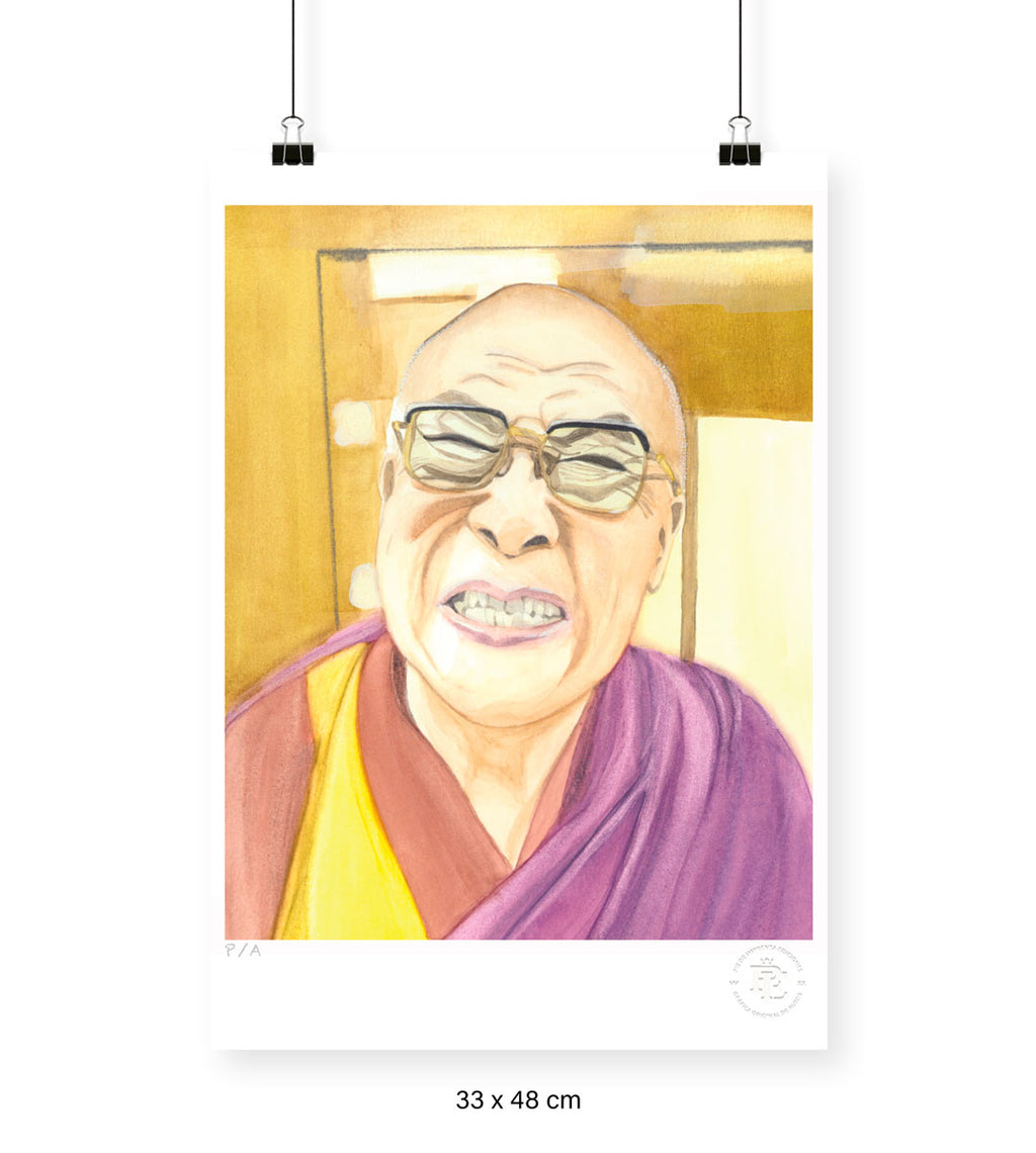Dalai Lama - 33 x 48 cm