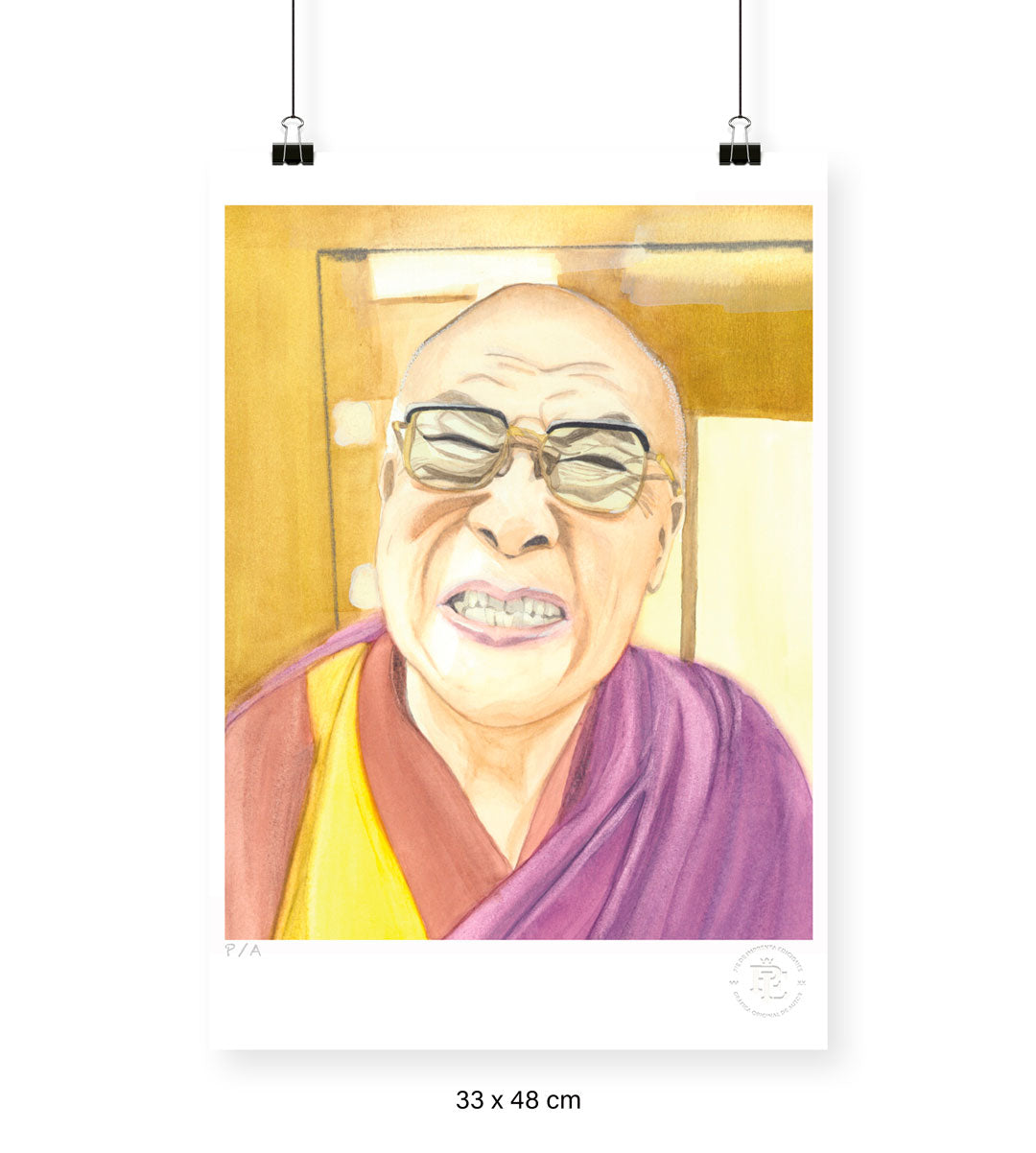 Dalai Lama - 33 x 48 cm