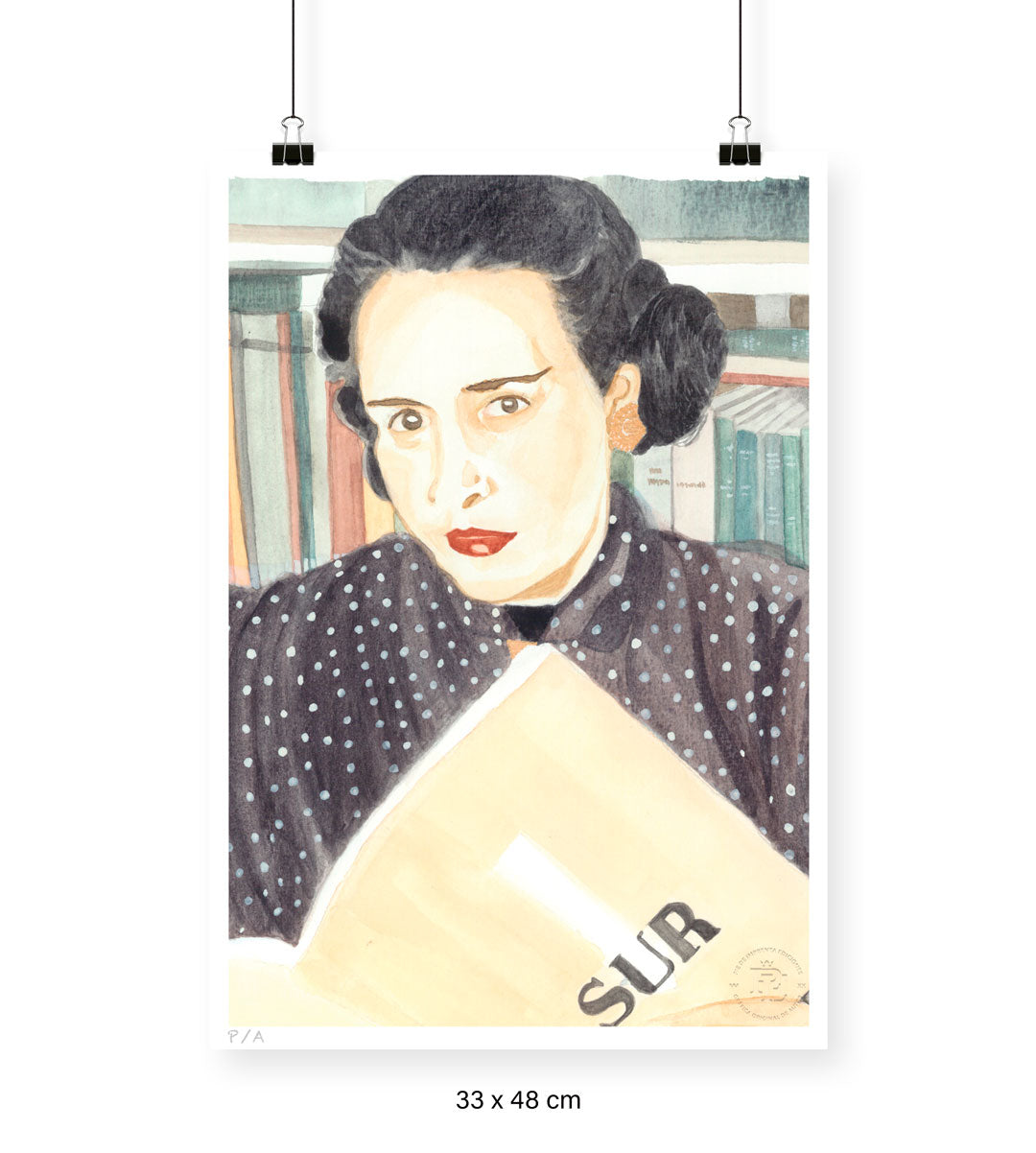 Victoria Ocampo - 33 x 48 cm