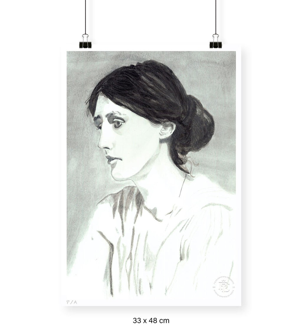 Virginia Woolf - 33 x 48 cm