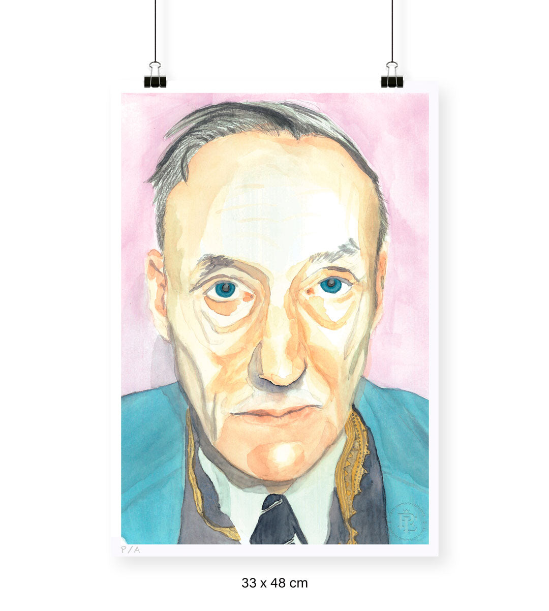William Burroughs - 33 x 48 cm