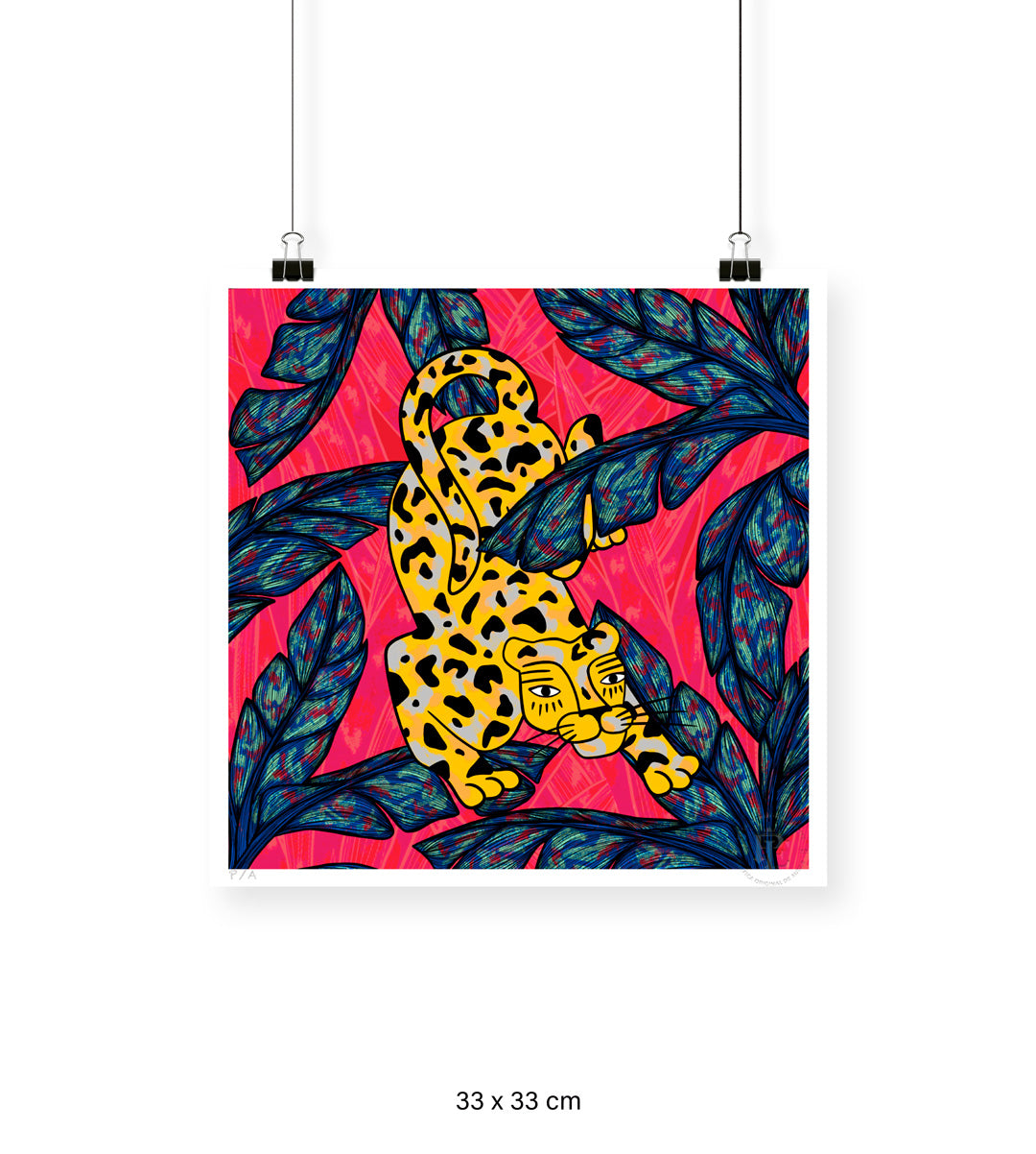 Leopardo I - 33 x 33 cm