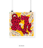 Leopardo III - 33 x 33 cm