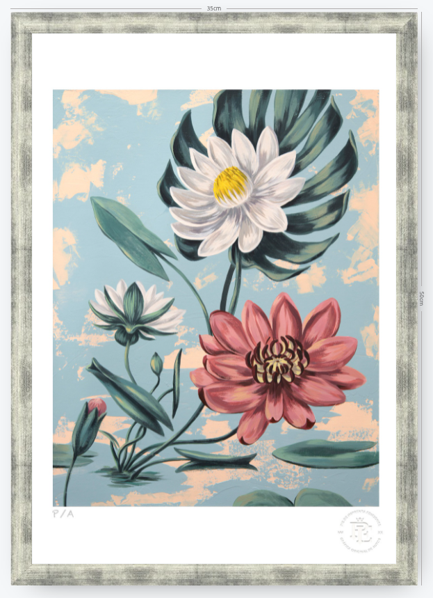Lotus I - 33 x 48 cm