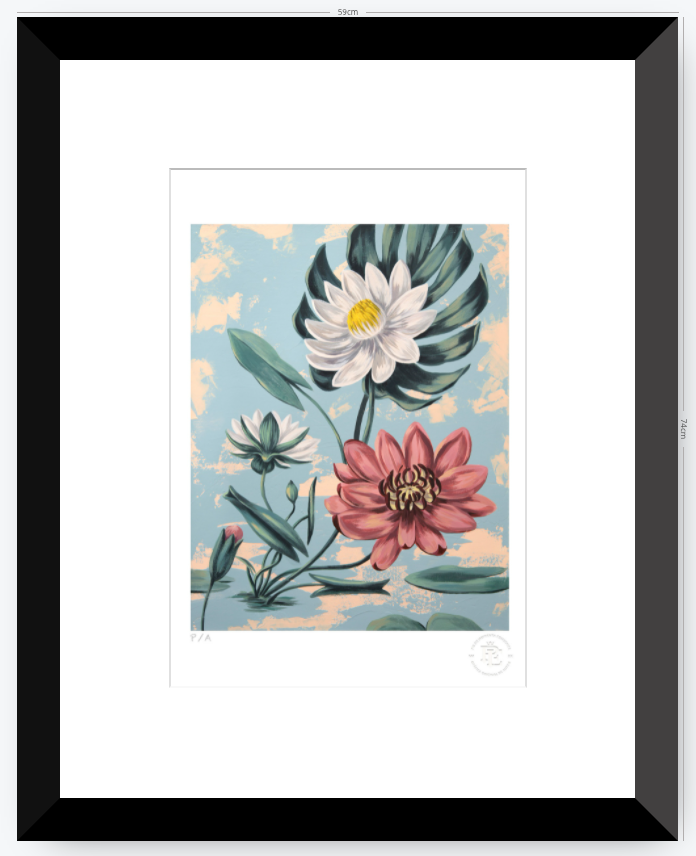 Lotus I - 33 x 48 cm