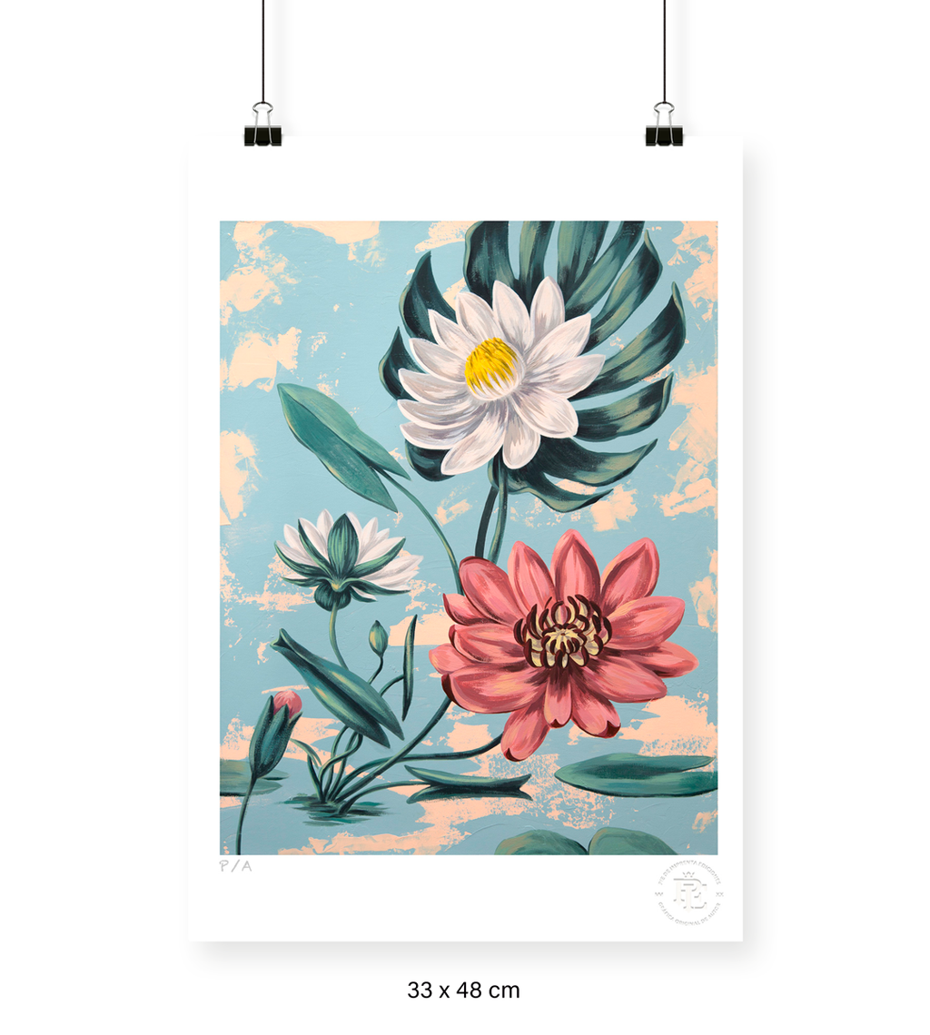 Lotus I - 33 x 48 cm