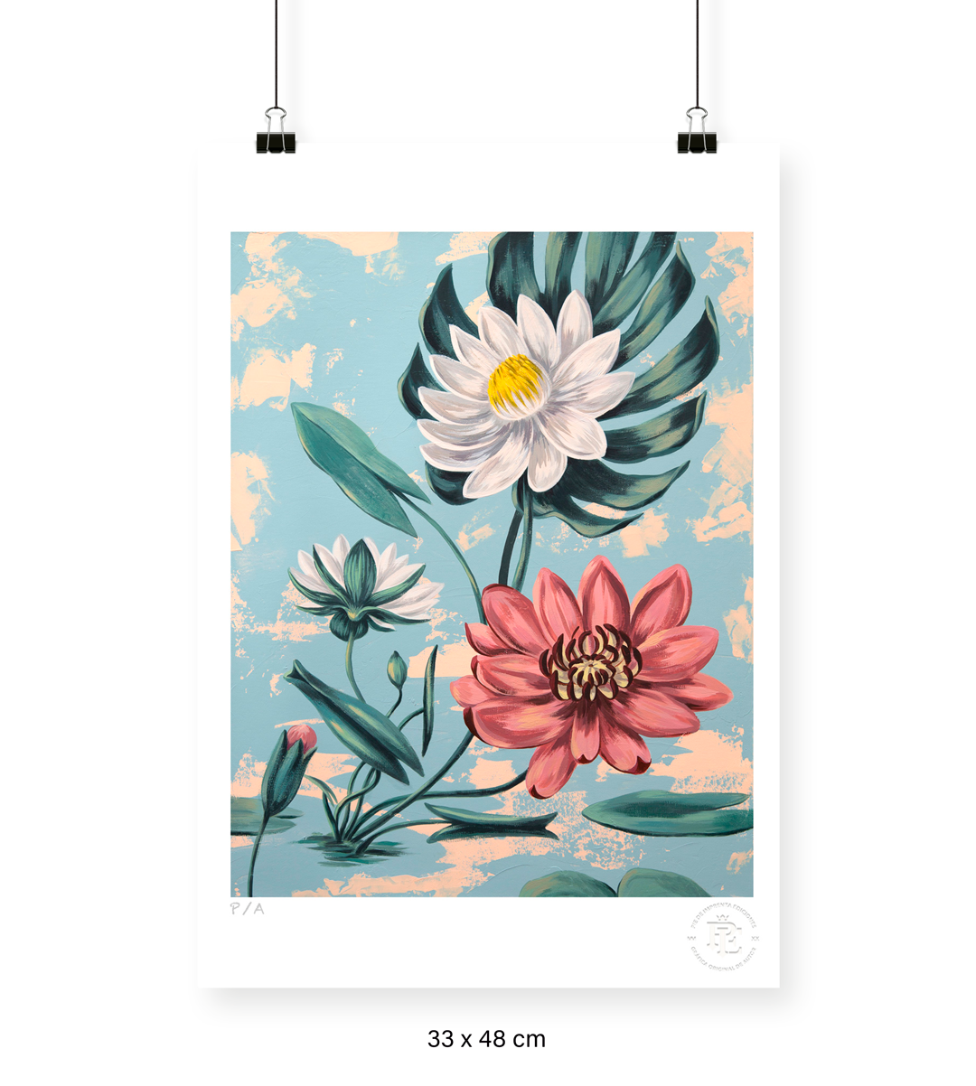 Lotus I - 33 x 48 cm
