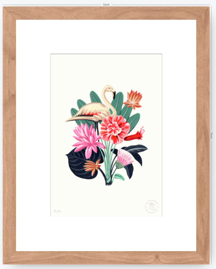 Flamingo - 33 x 48 cm