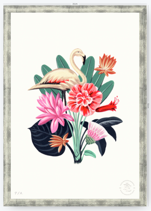 Flamingo - 33 x 48 cm