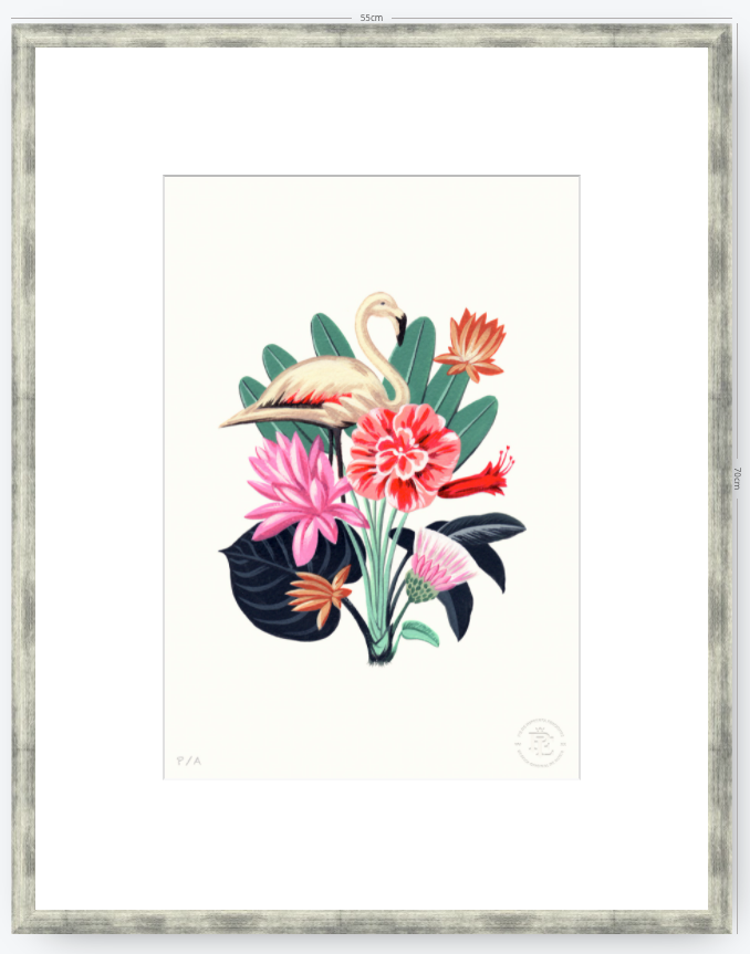 Flamingo - 33 x 48 cm