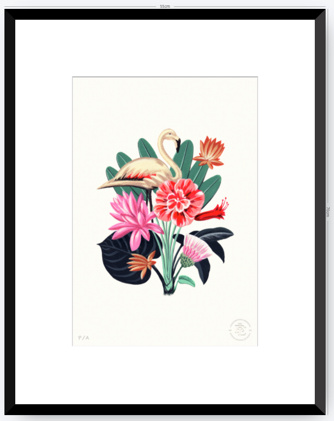 Flamingo - 33 x 48 cm