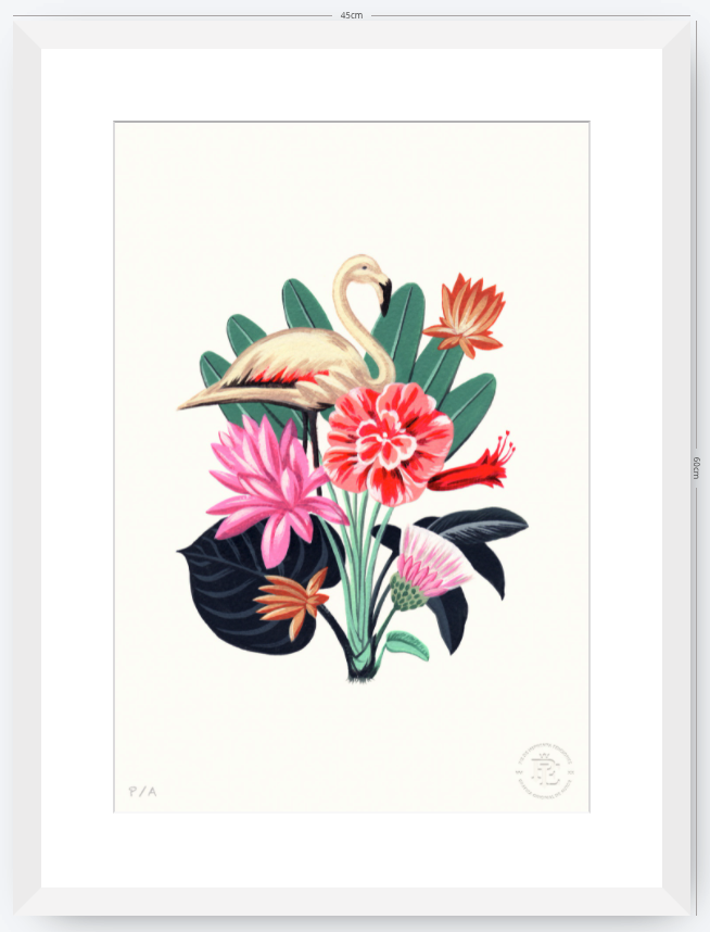 Flamingo - 33 x 48 cm