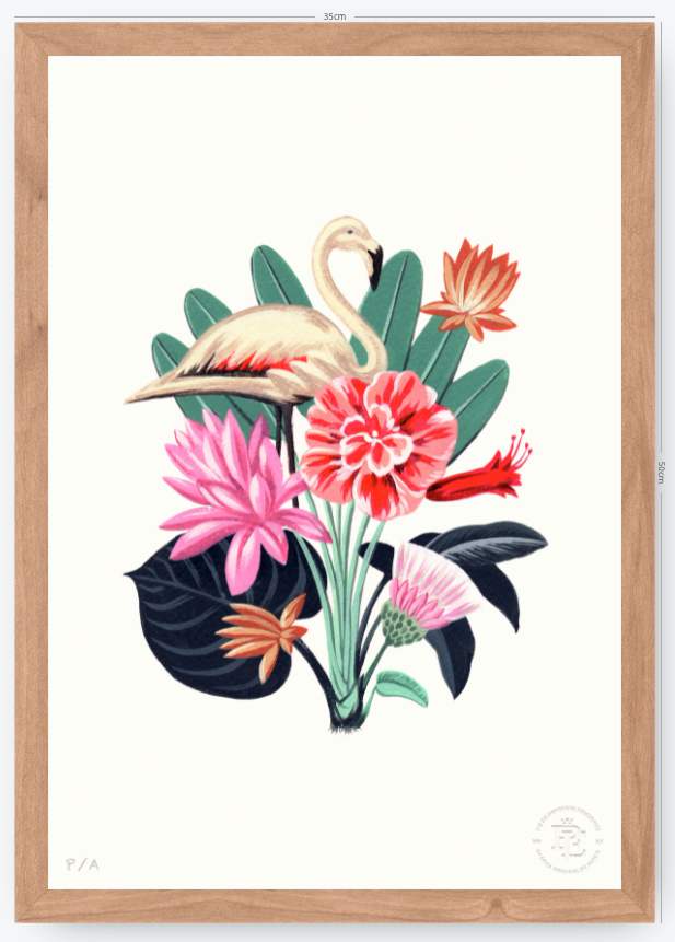 Flamingo - 33 x 48 cm