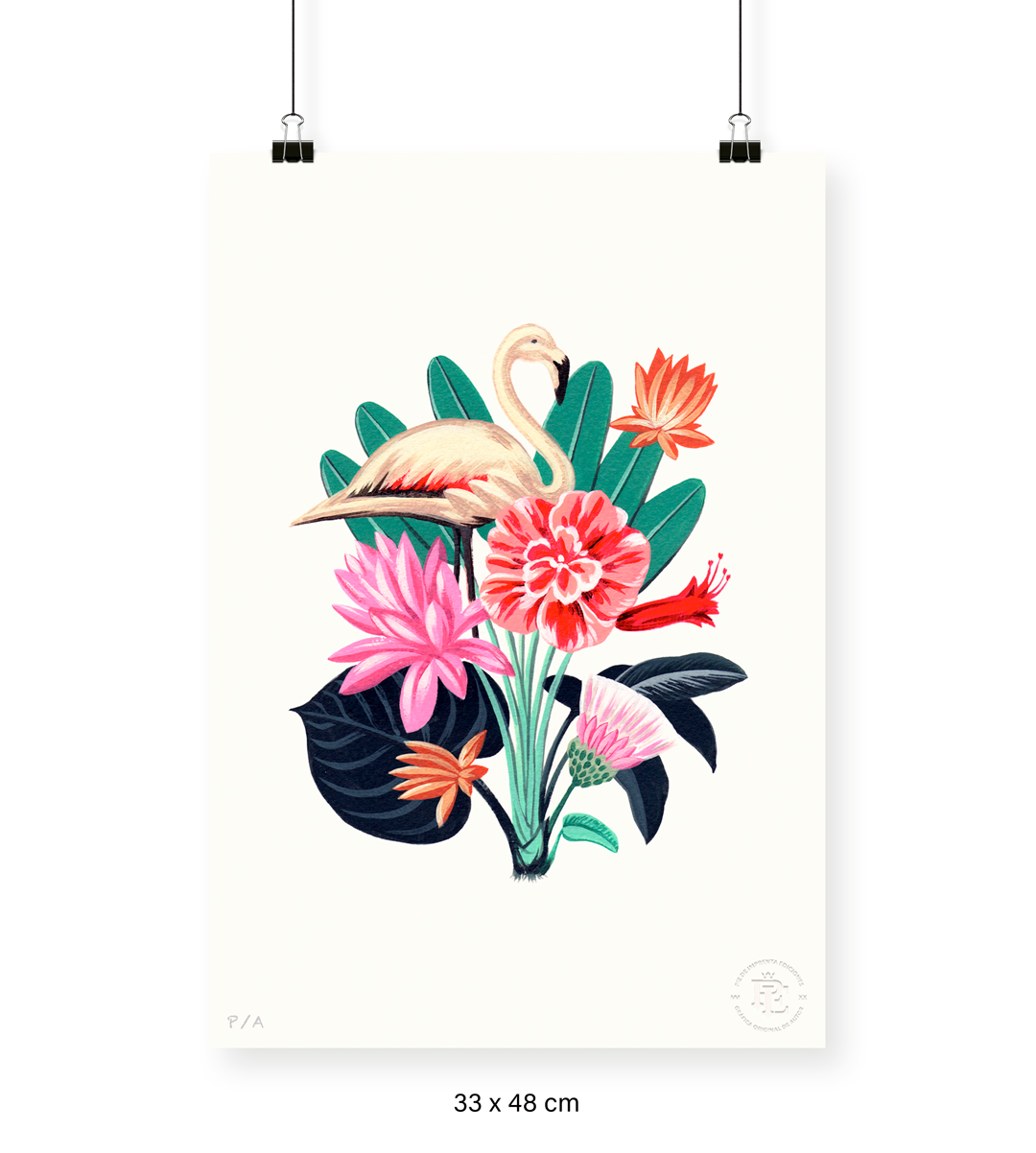 Flamingo - 33 x 48 cm