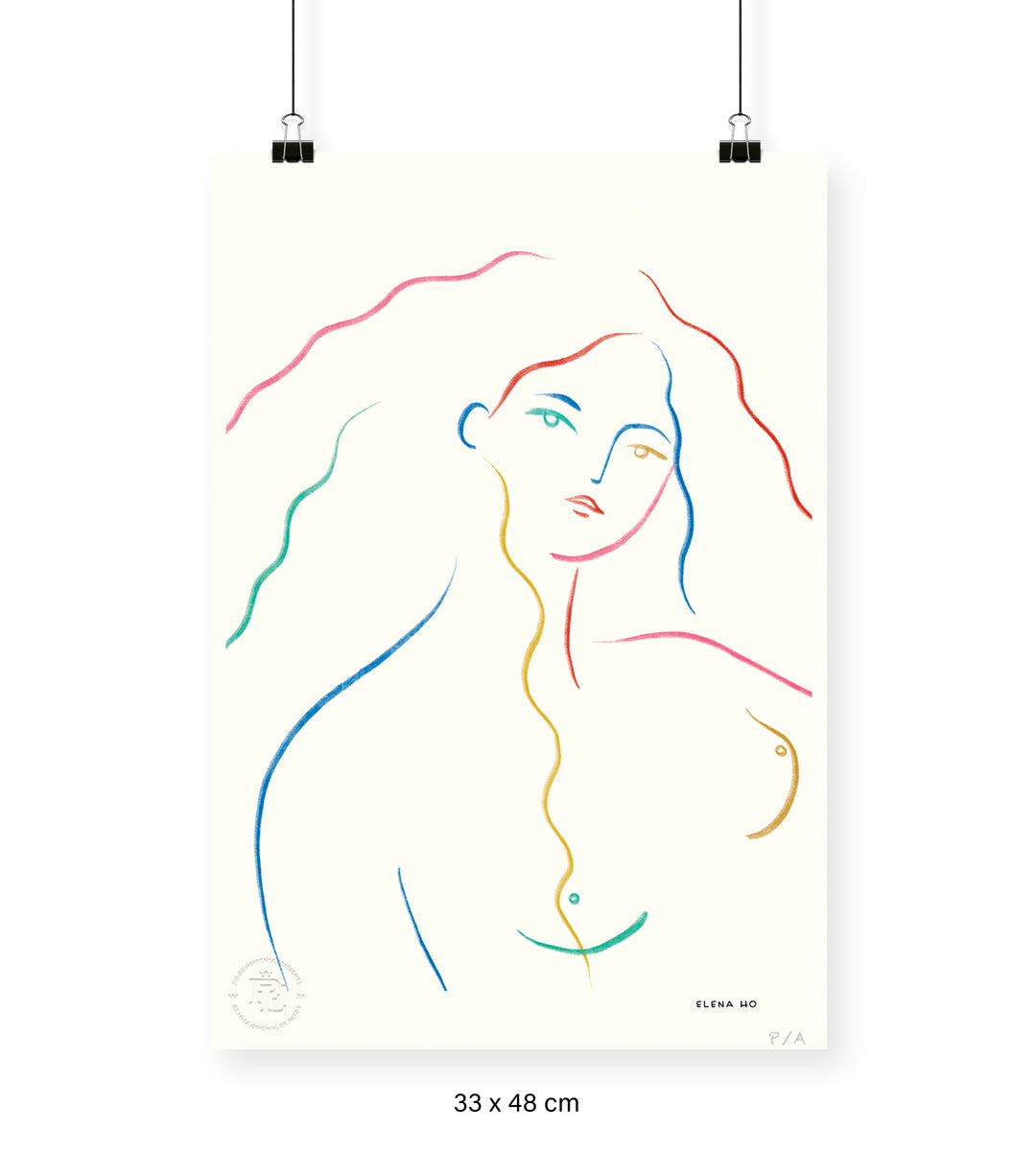 Mujer - 33 x 48 cm