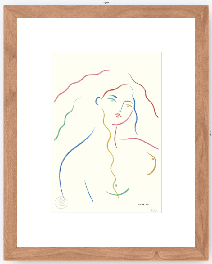 Mujer - 33 x 48 cm