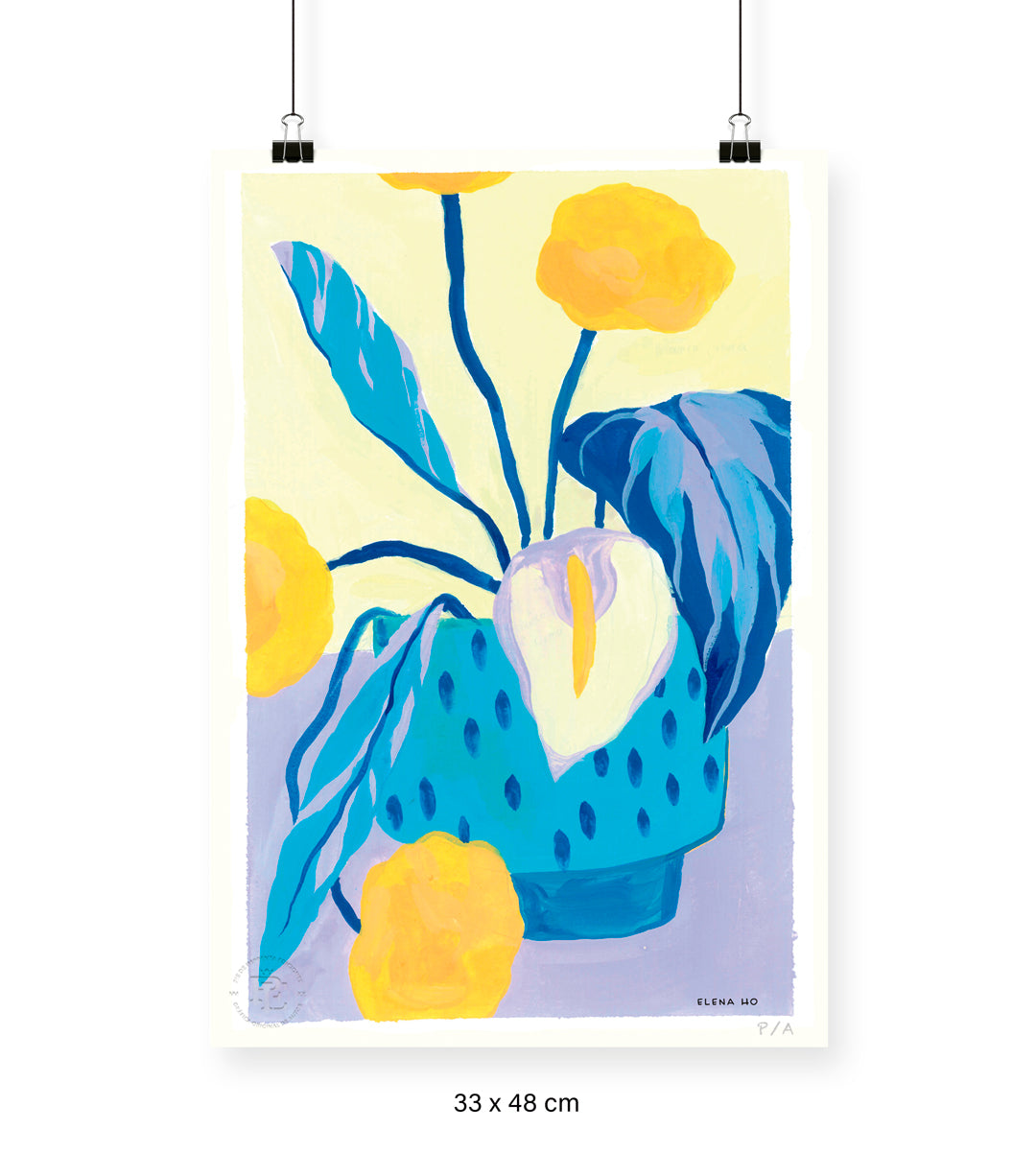 Arreglo Floral - 33 x 48 cm - Lámina sín marco / Sin Marco / Sin Passepartout