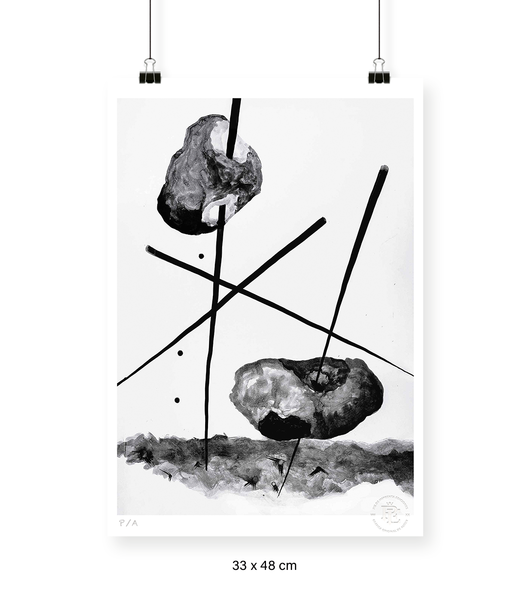 Cuando La Niña Enloqueció De Piedra - 33 x 48 cm