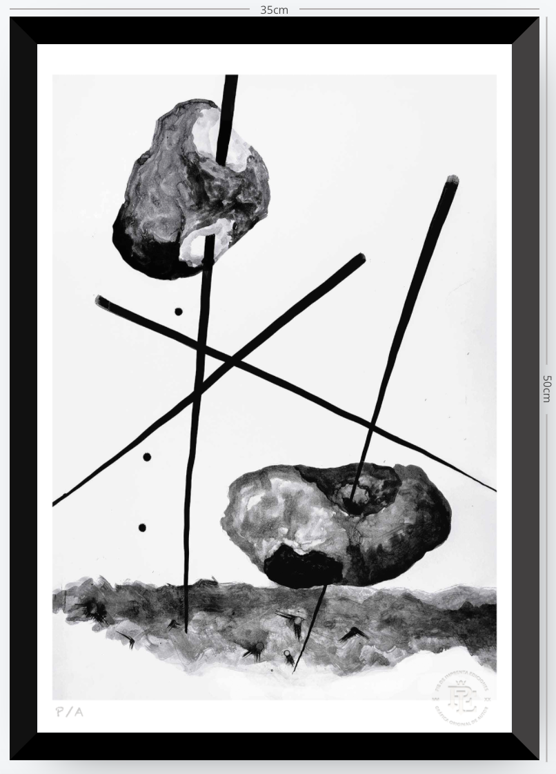Cuando La Niña Enloqueció De Piedra - 33 x 48 cm