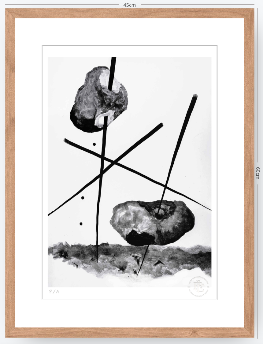 Cuando La Niña Enloqueció De Piedra - 33 x 48 cm
